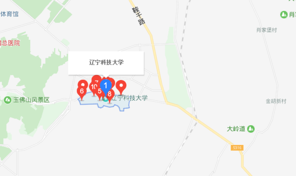 辽宁科技大学地图高清图片